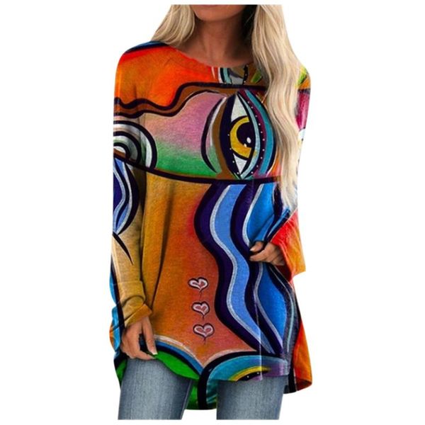 40# abstract print women t-shirts plus size patchwork art pullover long sleeve shirts harajuku summer sweatshirt women's t-shirt, White
40# abstract print women t-shirts plus size patchwork art pullover long sleeve shirts harajuku summer sweatshirt women's t-shirt, White