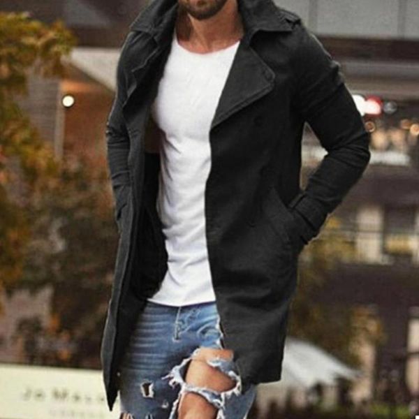 men's jackets cardigan sleeve belt solid color trench coat for autumn men, Black;brown
men's jackets cardigan sleeve belt solid color trench coat for autumn men, Black;brown