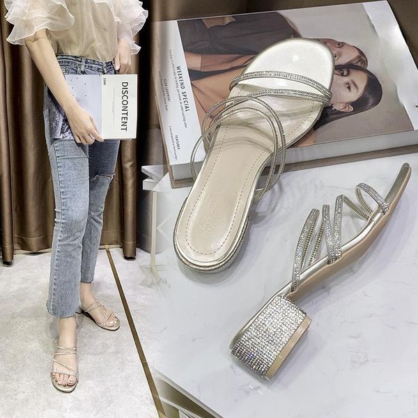 sandals women summer female shoes luxury slides med square heel jelly block glitter fashion fabric sandalias de tacon, Black
sandals women summer female shoes luxury slides med square heel jelly block glitter fashion fabric sandalias de tacon, Black