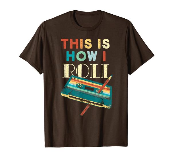 this is how i roll retro vintage music cassette tape pen t-shirt, White;black
this is how i roll retro vintage music cassette tape pen t-shirt, White;black