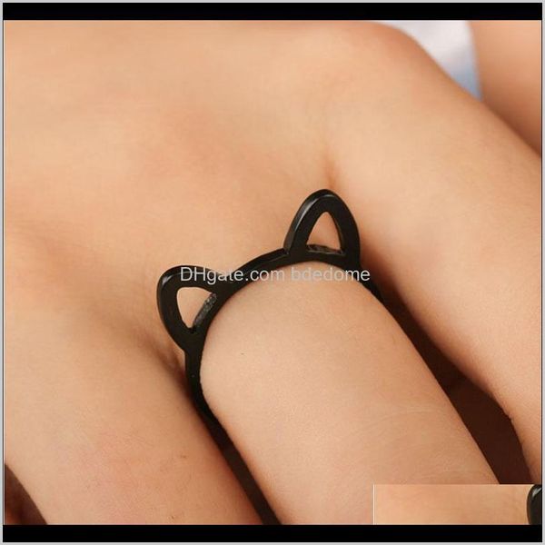 band simple cats ear rings sier/gold color wedding ring for woman drop fashion jewelry anel aessories drop delivery 2021 1j3cg, Silver
band simple cats ear rings sier/gold color wedding ring for woman drop fashion jewelry anel aessories drop delivery 2021 1j3cg, Silver