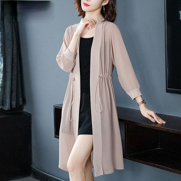 women's jackets women perspective daisy sunscreen gauze coat 2021 shawl long cardigan plus size loose thin chiffon outside blusas, Black;brown
women's jackets women perspective daisy sunscreen gauze coat 2021 shawl long cardigan plus size loose thin chiffon outside blusas, Black;brown