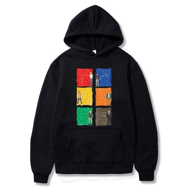 men's hoodies & sweatshirts banana fish anime hoodie men/women fashion harajuku sweatshirt pullover streetwear clothes, Black 
men's hoodies & sweatshirts banana fish anime hoodie men/women fashion harajuku sweatshirt pullover streetwear clothes, Black