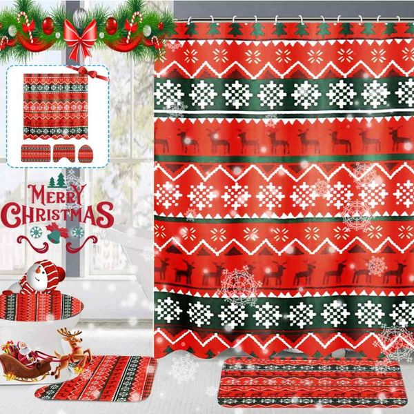 shower curtains christmas style curtain 4pcs/set waterproof bathroom toilet cover mat non-slip rug set bathtub decor
shower curtains christmas style curtain 4pcs/set waterproof bathroom toilet cover mat non-slip rug set bathtub decor