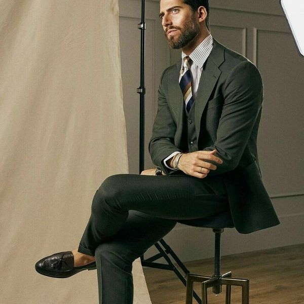 men's suits & blazers peacked laple groom wear men slim fit business jacket with pants vest 3 piece wedding prom party dress tuxedos, White;black
men's suits & blazers peacked laple groom wear men slim fit business jacket with pants vest 3 piece wedding prom party dress tuxedos, White;black