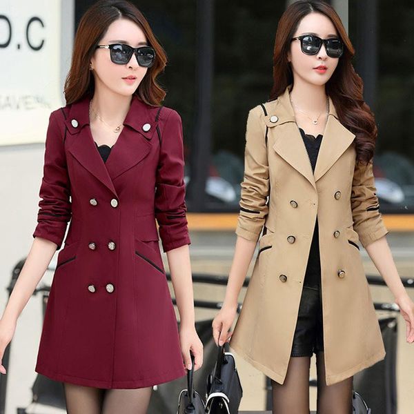 women's trench coats 2021 spring autumn coat for women casual turn-down collar slim double breasted windbreaker female business outerwe, Tan;black
women's trench coats 2021 spring autumn coat for women casual turn-down collar slim double breasted windbreaker female business outerwe, Tan;black