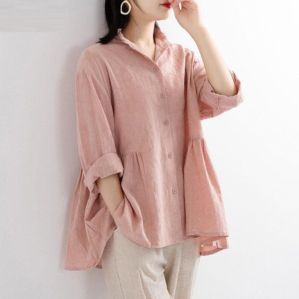 women's blouses & shirts spring korea fashion women long sleeve loose blouse blusas mujer all-matched casual plus size, White
women's blouses & shirts spring korea fashion women long sleeve loose blouse blusas mujer all-matched casual plus size, White