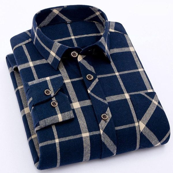 men's casual shirts flannel brushed plaid long-sleeved shirt classic fashion slim striped square collar male high-end brand, White;black
men's casual shirts flannel brushed plaid long-sleeved shirt classic fashion slim striped square collar male high-end brand, White;black