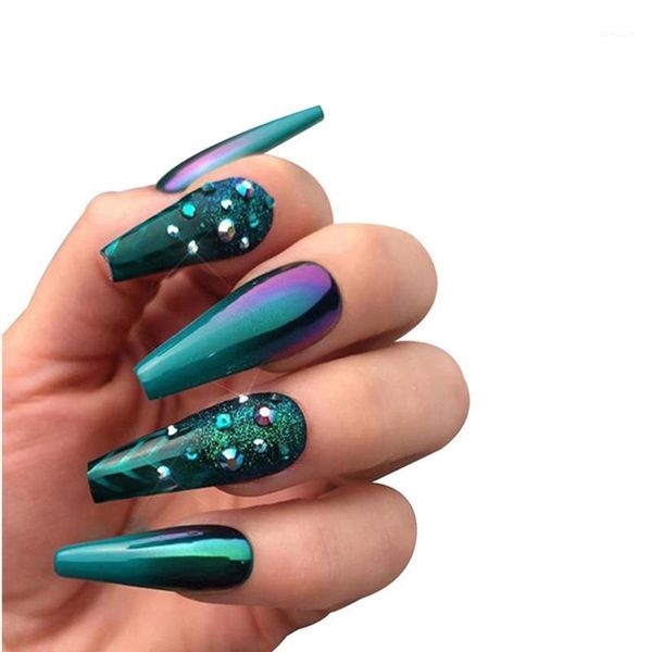 24pcs/box hit color false nail long french fake nails detachable ballet coffin tips with rhinestones press on art tool1, Red;gold
24pcs/box hit color false nail long french fake nails detachable ballet coffin tips with rhinestones press on art tool1, Red;gold