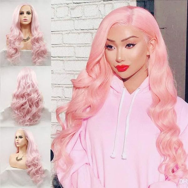 synthetic wigs melody long pink wavy wig lace front middle part soft hair for women, drag queen, Black
synthetic wigs melody long pink wavy wig lace front middle part soft hair for women, drag queen, Black