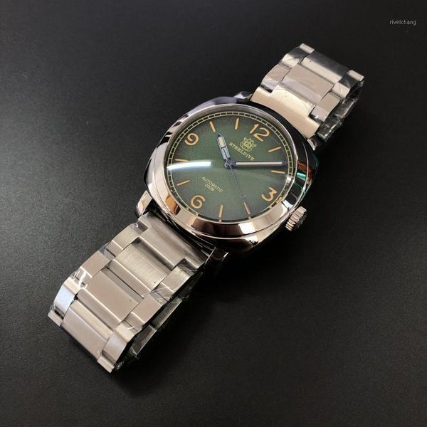 steeldive brand stainless steel case green dial c3 luminous 20atm mens diving watch wristwatches, Slivery;brown
steeldive brand stainless steel case green dial c3 luminous 20atm mens diving watch wristwatches, Slivery;brown