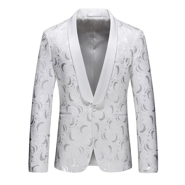 men's suits & blazers dress singers spring autumn slim fit stage balzer men prom suit jacket male party mens masculino, White;black
men's suits & blazers dress singers spring autumn slim fit stage balzer men prom suit jacket male party mens masculino, White;black