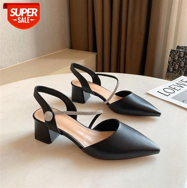 thick heel european and american pointed toe fairy black fashion sandals layer leather women's shoes #kg7k
thick heel european and american pointed toe fairy black fashion sandals layer leather women's shoes #kg7k