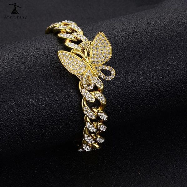 link, chain andshiny fashion golden cuba's butterfly bracelet for women & men wear street hip-hop performances accessories party gifts, Black
link, chain andshiny fashion golden cuba's butterfly bracelet for women & men wear street hip-hop performances accessories party gifts, Black