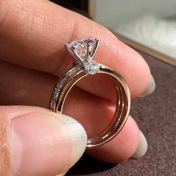 wedding rings classic female white zircon bride ring rose gold silver color engagement luxury crystal round stone for women, Slivery;golden
wedding rings classic female white zircon bride ring rose gold silver color engagement luxury crystal round stone for women, Slivery;golden