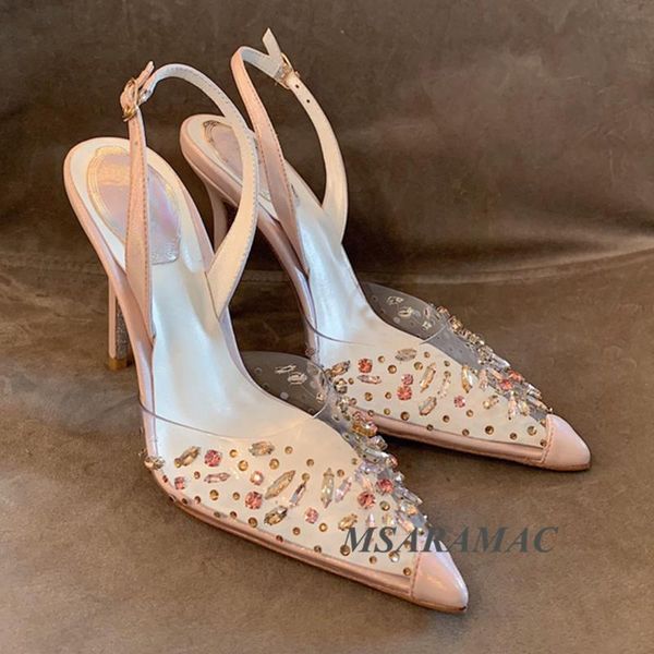 sandals bling shiny crystal pvc splicing high-heel leather pointed toe women dress shoes party nightclub, Black
sandals bling shiny crystal pvc splicing high-heel leather pointed toe women dress shoes party nightclub, Black