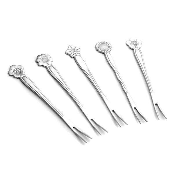 stainless steel 2 pong fruit fork flower mini salad picks for el ktv bar party (random pattern) forks
stainless steel 2 pong fruit fork flower mini salad picks for el ktv bar party (random pattern) forks