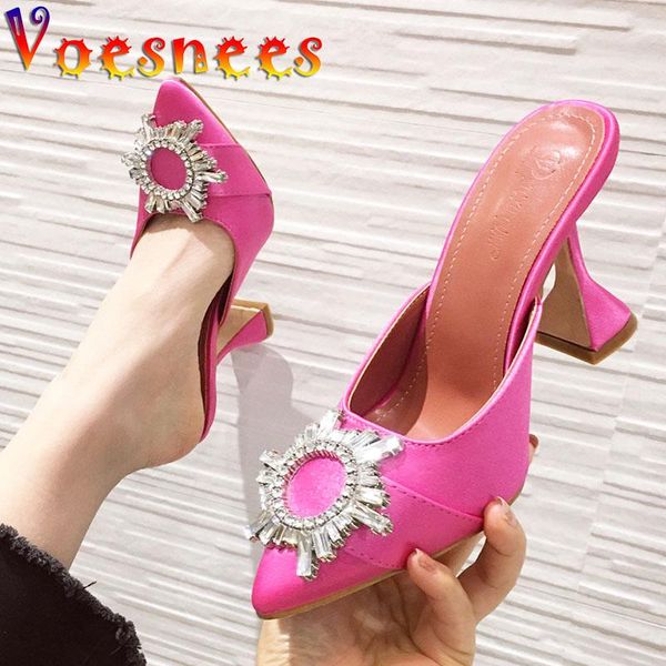 voesnees women slipper high end silk vamp pointed high-heeled shoes 2021 shining diamond summer party office sandal slippers, Black
voesnees women slipper high end silk vamp pointed high-heeled shoes 2021 shining diamond summer party office sandal slippers, Black