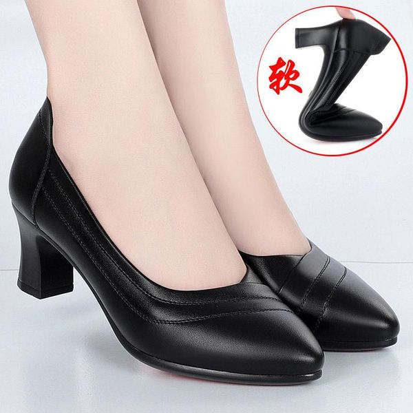 dress shoes soft leather sole women black high heels work middle-aged elderly mother comfortable
dress shoes soft leather sole women black high heels work middle-aged elderly mother comfortable