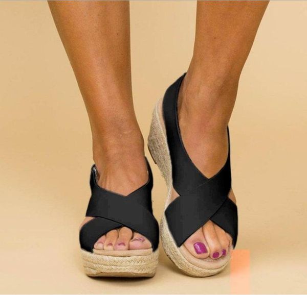 dress shoes women sandals 2021 fashion summer ladies open toe ankle strap thick-soled high heel fish mouth wedges beach, Black
dress shoes women sandals 2021 fashion summer ladies open toe ankle strap thick-soled high heel fish mouth wedges beach, Black
