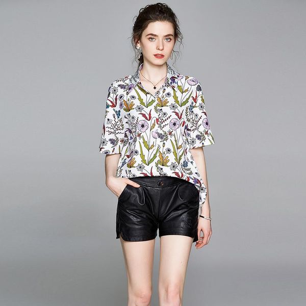 women's blouses & shirts womens 2021 summer print office lady short sleeve and v-neck casual, White
women's blouses & shirts womens 2021 summer print office lady short sleeve and v-neck casual, White