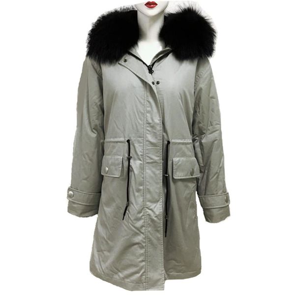 men's fur & faux 2021 grey men lining long parka luxury real raccoon confortable plus size can be custom, Black
men's fur & faux 2021 grey men lining long parka luxury real raccoon confortable plus size can be custom, Black