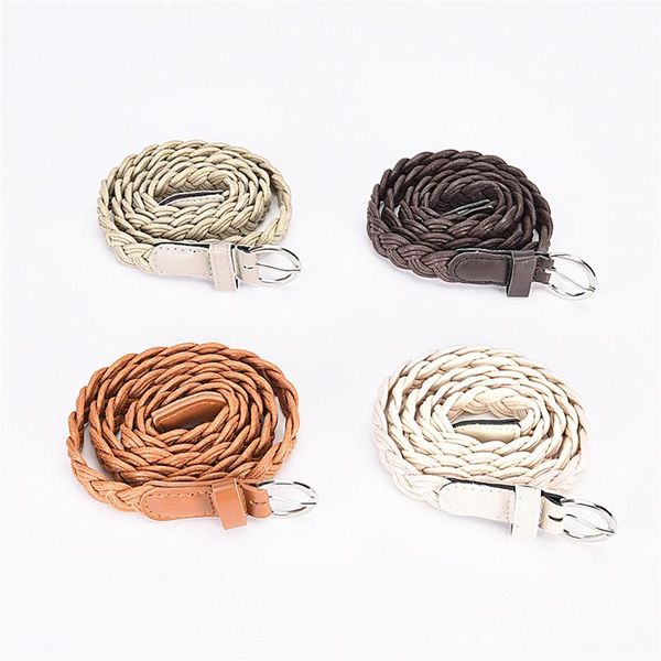 style braided rope braid belt female for dress 110cm women slim waistband girdle weave belts, Black;brown
style braided rope braid belt female for dress 110cm women slim waistband girdle weave belts, Black;brown