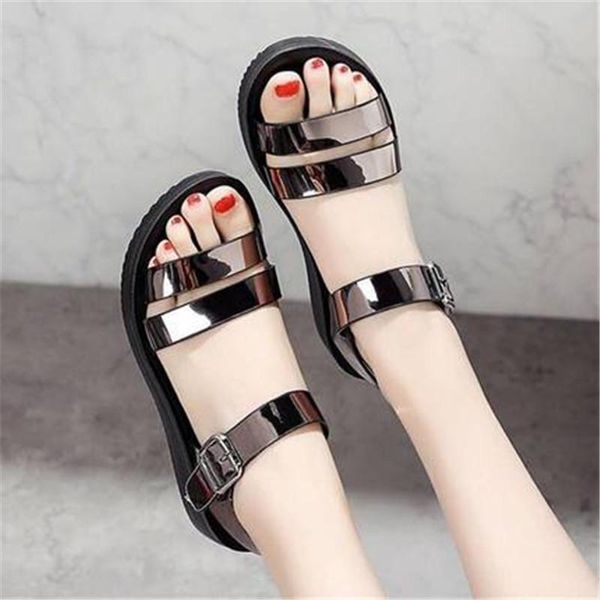 summer women's buckle strap sandals comfortable soft flats ladies dress shoes fashion sweet girl open toe beach casual, Black
summer women's buckle strap sandals comfortable soft flats ladies dress shoes fashion sweet girl open toe beach casual, Black