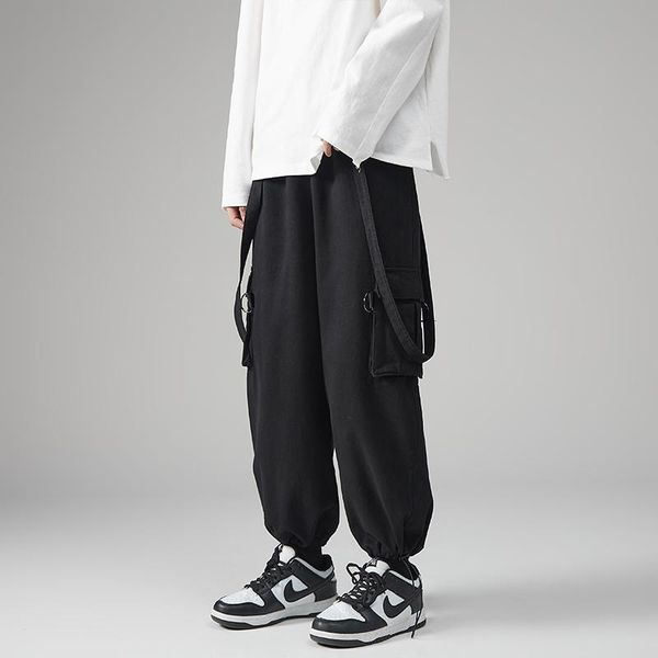 men's pants men streetwear trousers 2021 ribbons black hip hop wide leg sweatpants
men's pants men streetwear trousers 2021 ribbons black hip hop wide leg sweatpants