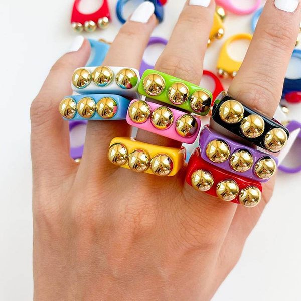 novelty punk dots rivets ring fashion lovely candy colors finger rings, Golden;silver
novelty punk dots rivets ring fashion lovely candy colors finger rings, Golden;silver