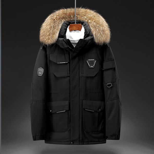 new hat parka coat winter men solid color parkas duck down stand collar warm thick jacket male detachable down-filled, Black
new hat parka coat winter men solid color parkas duck down stand collar warm thick jacket male detachable down-filled, Black