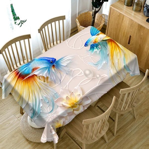 color carp pattern tablecloth thickened washable polyester dustproof rectangular round table cloth
color carp pattern tablecloth thickened washable polyester dustproof rectangular round table cloth