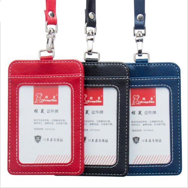 card holders high-grade leather documents sets staff badge access control lanyard work, Brown;gray
card holders high-grade leather documents sets staff badge access control lanyard work, Brown;gray