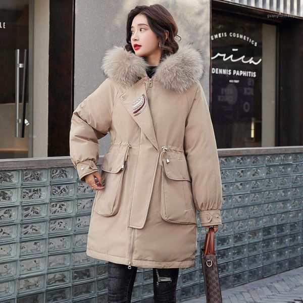 women's down & parkas ly varey lin winter jacket women cotton padded hooded fur collar snow outwear embroidered warm coat thickness ove, Black
women's down & parkas ly varey lin winter jacket women cotton padded hooded fur collar snow outwear embroidered warm coat thickness ove, Black