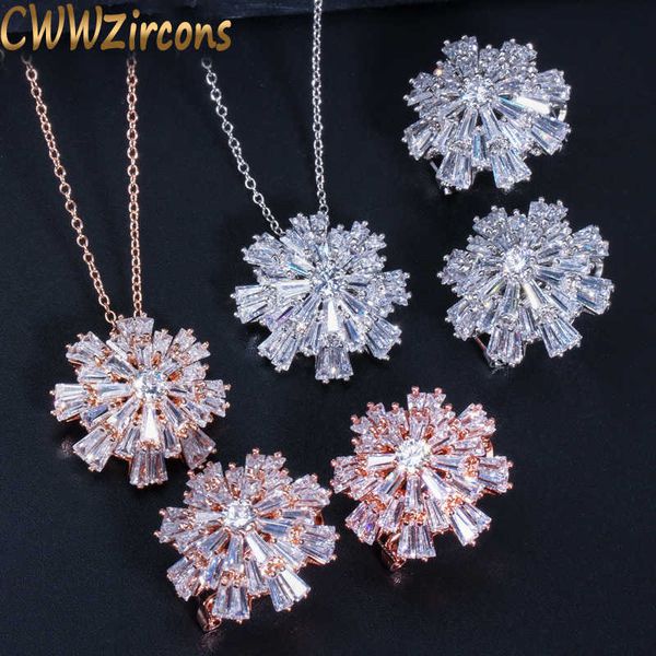 famous brand designer jewelry silver color austrian crystal flower pendant necklace and earrings sets for women t182 210714
famous brand designer jewelry silver color austrian crystal flower pendant necklace and earrings sets for women t182 210714