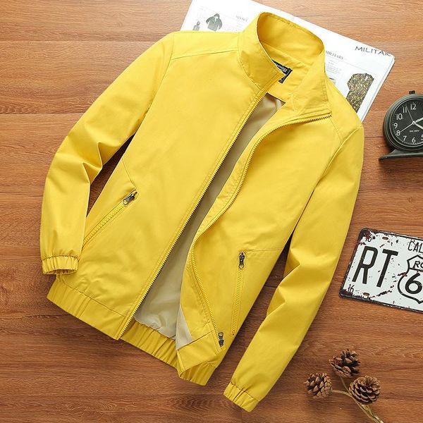 men's autumn trendy handsome thin jacket youth stitching stand-up collar casual jackets, Black;brown
men's autumn trendy handsome thin jacket youth stitching stand-up collar casual jackets, Black;brown
