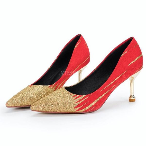 high heels women pumps shoes stiletto party wedding plus size 34-39 sequined cloth pointed toe slip-on zapatos rojos mujer, Black
high heels women pumps shoes stiletto party wedding plus size 34-39 sequined cloth pointed toe slip-on zapatos rojos mujer, Black