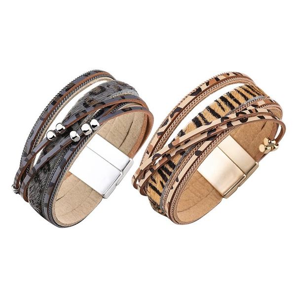 leopard print leather multi-layer wraps bracelet,boho wide buckle wristband bangle,waterproofbraided cuff bracelets for women link, chain, Black
leopard print leather multi-layer wraps bracelet,boho wide buckle wristband bangle,waterproofbraided cuff bracelets for women link, chain, Black