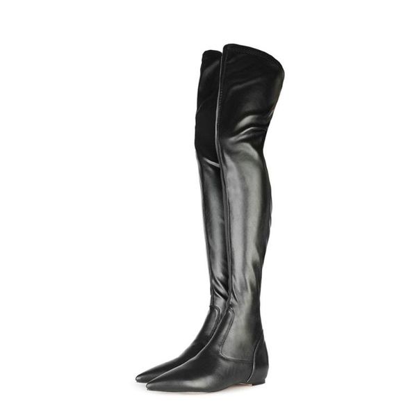 boots us4-11 fashion womens over knee high low heel pointed toe genuine leather shoes black long slim plus size
boots us4-11 fashion womens over knee high low heel pointed toe genuine leather shoes black long slim plus size