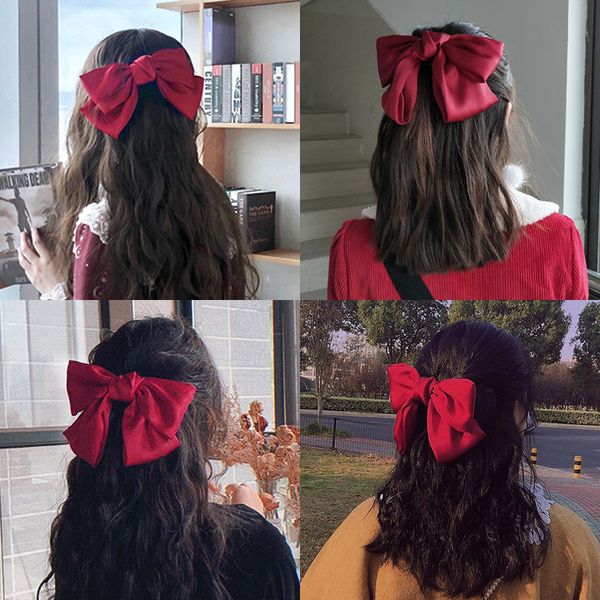 big red bow hairpin for women girl claw clips non slip large hair accessories 1220098, Golden;silver
big red bow hairpin for women girl claw clips non slip large hair accessories 1220098, Golden;silver