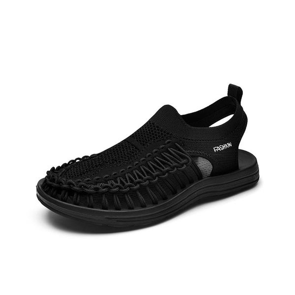 sandals men's summer beach shoes handmade weaving breathable casual lightweight soft bottom outdoor 39-46, Black
sandals men's summer beach shoes handmade weaving breathable casual lightweight soft bottom outdoor 39-46, Black