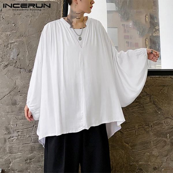 men casual shirt long sleeve v neck solid loose irregular blouse streetwear fashion korean style camisas hombre s-5xl men's shirts, White;black
men casual shirt long sleeve v neck solid loose irregular blouse streetwear fashion korean style camisas hombre s-5xl men's shirts, White;black