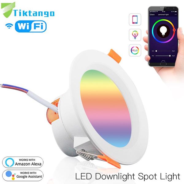 smart home control wifi led downlight dimming round spot light 7w rgb color changing 2700k-6500k warm cool work with alexa google
smart home control wifi led downlight dimming round spot light 7w rgb color changing 2700k-6500k warm cool work with alexa google