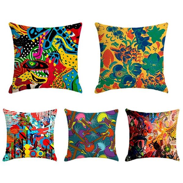 pillow case 5 pcs impressionist pattern pillowcase flower linen cover home decor square cushion printing
pillow case 5 pcs impressionist pattern pillowcase flower linen cover home decor square cushion printing