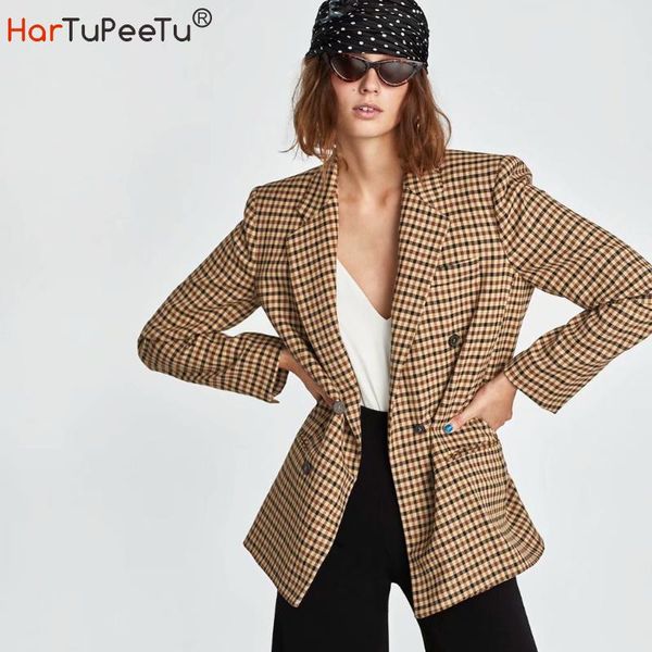 women's suits & blazers office lady plaid suit jacket women autumn 2021 arrival long sleeve double breasted 2 colours business work bla, White;black
women's suits & blazers office lady plaid suit jacket women autumn 2021 arrival long sleeve double breasted 2 colours business work bla, White;black