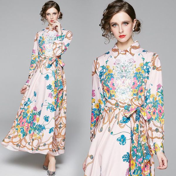 casual dresses spring summer fall autumn vintage floral chain print collar bow belt long sleeve women ladies party maxi beach dress, Black;gray
casual dresses spring summer fall autumn vintage floral chain print collar bow belt long sleeve women ladies party maxi beach dress, Black;gray