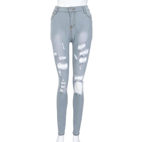 mid waist casual ripped holes denim pants female trousers elasticity pencil jeans women skinny slim long women's, Blue
mid waist casual ripped holes denim pants female trousers elasticity pencil jeans women skinny slim long women's, Blue