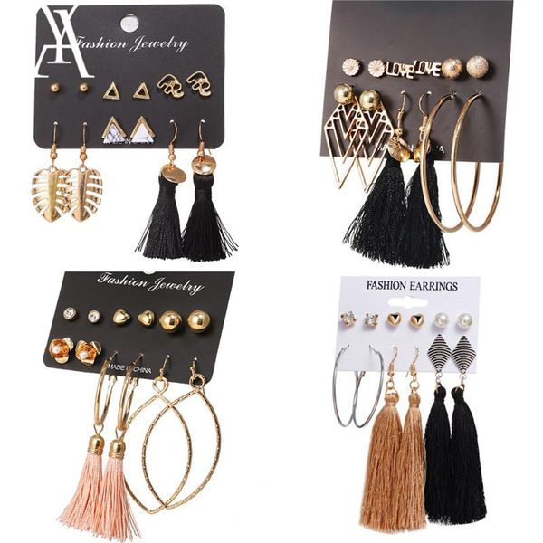 dangle & chandelier ay fashion tassel earrings set for women boho flower geometric heart fabric female jewelry pulseras mujer gift, Silver
dangle & chandelier ay fashion tassel earrings set for women boho flower geometric heart fabric female jewelry pulseras mujer gift, Silver