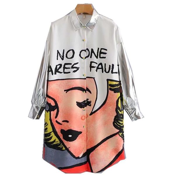 women's polos women fashion funny long sleeve shirt casual oversized spring chiffon loose chic shirts blusas mujer, White
women's polos women fashion funny long sleeve shirt casual oversized spring chiffon loose chic shirts blusas mujer, White