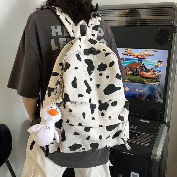 backpack cute milk cow printing women's canvas travel mochila women school bag for teenager girls fashion rucksack wholesale
backpack cute milk cow printing women's canvas travel mochila women school bag for teenager girls fashion rucksack wholesale